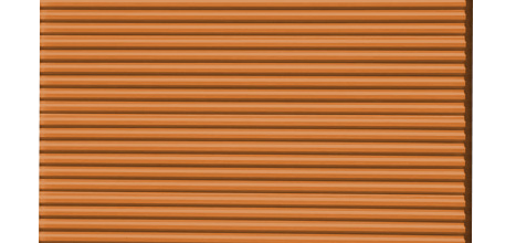 Sunset Orange Roll-Up Door