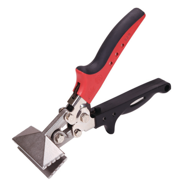 Malco hand seamers with forged steel jaws for bending, folding, flattening, and straightening sheet metal edges, designed for metal roofing and HVAC applications and safe handling of sheet metal on the job site.